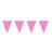 Folat 60229 Pink Glitter Bunting Garland-6 m