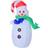 Homcom Inflatable Decorations Christmas Snowman Decoration with LED Lights 1.2m