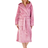 Slenderella 46" Luxury Flannel Fleece Hooded Wrap - Mauve