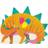 Talking Tables Pack of 16 Dinosaur Napkins in Stegosaurus Shape Colourful Paper Tableware for Children's Birthday Party, Unisex partyware for Boys or Girls