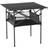 Outsunny Portable Camping Table with Storage Black