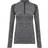 Tridri Seamless 3D Fit Multi Sport Performance Zip Top Women - Charcoal