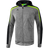 Erima Liga 2.0 Training Jacket with Hood Kids - Grey Marl/Black/Green Gecko