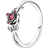 Pandora Disney Beauty And The Beast Rose Ring - Silver/Pink/Transparent