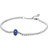 Pandora Sparkling Pavé Tennis Bracelet - Silver/Blue/Transparent