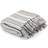 vidaXL Stripes Blankets Grey/White (150x125cm)