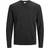 Jack & Jones V-Neck Knitted Sweater - Grey/Dark Grey Melange