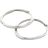 Monica Vinader Riva Medium Hoop Earrings - Silver/Diamond