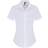 Premier Women's Stretch Fit Poplin Short Sleeve Blouse - White