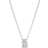 Pandora Sparkling Collier Round & Square Pendant Necklace - Silver/Transparent