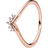 Pandora Tiara Wishbone Ring - Rose Gold/Transparent