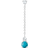 Thomas Sabo Charm Club Single Ear Stud - Silver/Turquoise/Transparent