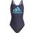 Adidas Women's SH3.RO Big Logo Swimsuit - Shadow Navy/Sky Rush