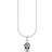 Thomas Sabo Charm Club Delicate Skull Necklace - Silver/Transparent