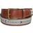 Tommy Hilfiger Anchor Logo Ribbon Inlay Leather Belt - Khaki/Tan