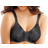 Bali Satin Tracings Underwire Minimizer Bra - Black