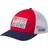 Columbia PFG Fish Flag Mesh Snapback High Crown - Red Spark/White/Carbon