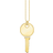 Thomas Sabo Key Necklace - Gold/Transparent