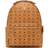 MCM Stark Visetos Backpack Medium - Cognac