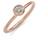 Monica Vinader Essential Ring - Rose Gold/Diamond