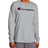 Champion Classic Script Logo Long Sleeve T-shirt - Oxford Grey