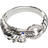 John Hardy Legends Naga Ring - Silver/Diamond/Blue