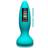 Doc Johnson A-Play Thrust Adventurous Anal Plug with Remote Teal