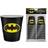 Batman 2 oz. Mini Disposable Party Cups 20-Pack