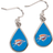 WinCraft Oklahoma City Thunder Tear Drop Dangle Earrings