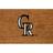 The Memory Company Colorado Rockies Logo Coir Doormat