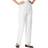 Alfred Dunner Petite Classics Pull-On Straight-Leg Pants - White