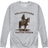 Airwaves Yellowstone Cowboy Fleece Sweatshirt - Gray