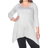 White Mark Makayla Tunic Top Plus Size - Grey