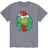 Airwaves Dr. Seuss The Grinch Wreath T-shirt - Gray