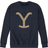 Airwaves Yellowstone Y Logo Fleece Sweatshirt - Navy