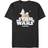 Fifth Sun Star Wars The Mandalorian Bounty Hunter and The Child Silhouette T-shirt - Black