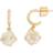 Kate Spade Something Sparkly Butterfly Huggie Hoop Earrings - Gold/Transparent
