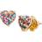 Kate Spade My Love Glitter Heart Studs - Gold/Multicolour