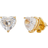 Kate Spade My Love Heart Studs - Gold/Transparent