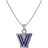 Dayna Designs Villanova University Pendant Necklace - Silver/Navy
