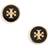 Tory Burch Kira Circle Stud Earring - Gold/Black