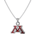 Dayna Designs University of Minnesota Pendant Necklace - Silver/Brown