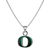 Dayna Designs University of Oregon Pendant Necklace - Silver/Green