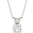 Charles & Colvard Moissanite Solitaire Pendant - White Gold/Moissanite