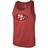 Majestic Threads Scarlet San Francisco 49ers Tri-Blend Tank Top George Kittle 85. Sr