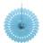 Unique Party Tissue Paper Fan Decoration, 16 in, Light Blue, 1ct