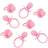 Amscan Rosa Baby Shower Nappar Bordsdekoration 8-pack