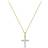 David Yurman Cable Collectibles Cross Necklace - Gold/Diamonds