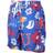 Wes & Willy Kansas Jayhawks Floral Volley Logo Swim Trunks - Royal