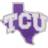 Stockdale TCU Horned Frogs State Shape Acrylic Metallic Auto Emblem Sticker